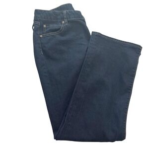 Gap Premium Curvy Straight Jeans Womens 10/30s Dark Indigo Blue Mid Rise Stretch